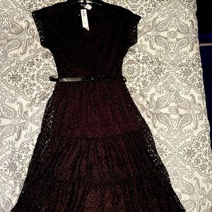 Size PS Black Elizabeth and Nicole dress